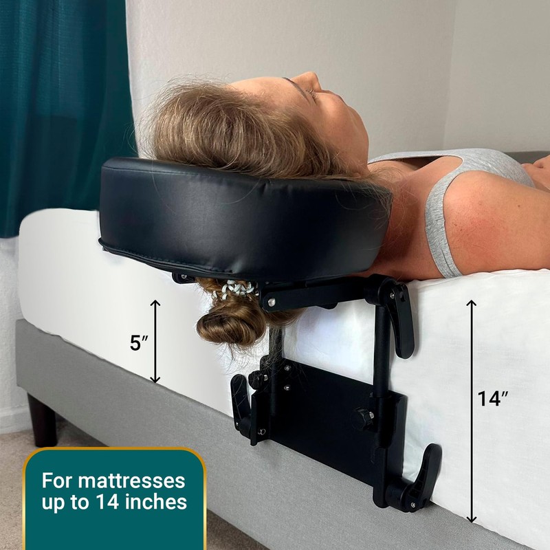 EASY SPA Home Mattress Top Massage Kit Adjustable Headrest with