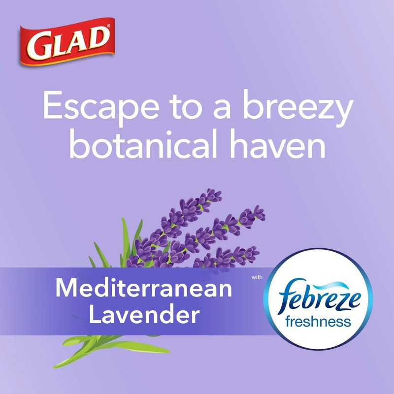 Glad Trash Bags, ForceFlexPlus Tall Garbage Drawstring Garbage Bags -