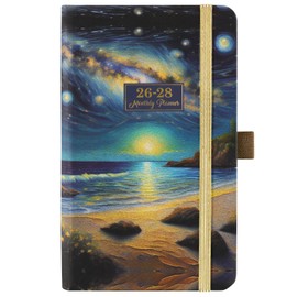 2026-2028 Pocket Planner/Calendar - 3 Year Monthly Planner 2026-2028, Jan. 2026 - Dec. 2028(36 Months), 6.3" x 3.8", Monthly Pocket Calendar with 60 Note Pages, Pen Hold, Perfect Organizer for Purse - Oil Painting