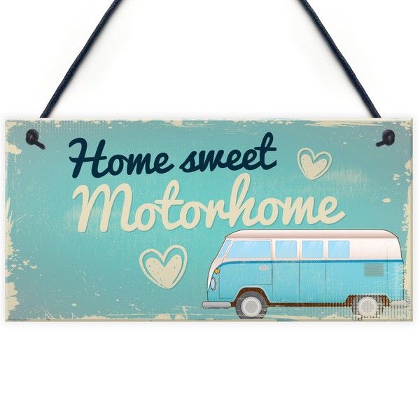 RED OCEAN Gifts For Women Motorhome Wall Plaque Caravan Campervan