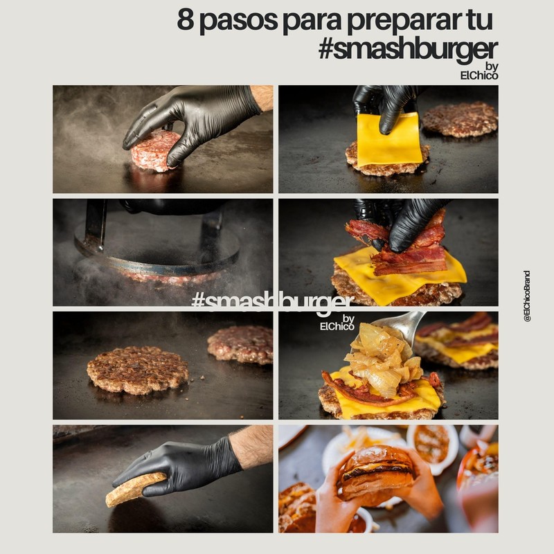 ElChico Cast Iron Hamburger Press - Ideal for Smash Burger