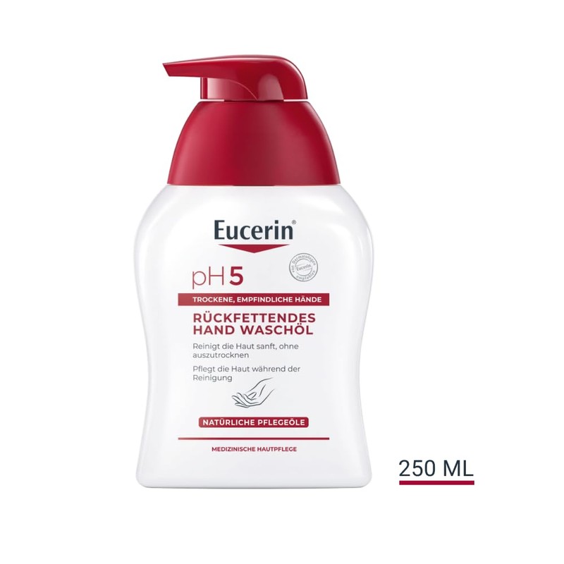 Eucerin pH5 Replenishing Hand Wash Oil 250 ml, Moisturising Liquid