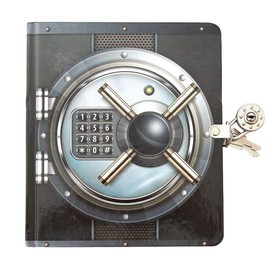 Playhouse Vault Door Lock & Key Lined Page Diary for Kids