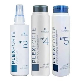 Lendan Plexforte N°2 Bond + N°4 Shampoo + N°5 Acondicionador
