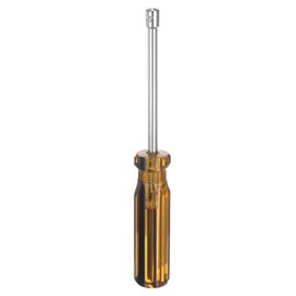 HARFINGTON Metric Hex Nut Screwdriver 4mm Carbon Steel Ergonomic PVC Grip Non-Magnetic Socket Wrench Screwdriver Hand Tool for Automotive Maintenance Home Improvement.