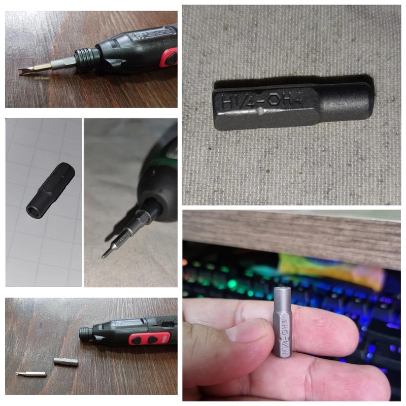 TorSor 3 Pack Screw Driver Bit Adapter Standard 6.35mm 1/4"