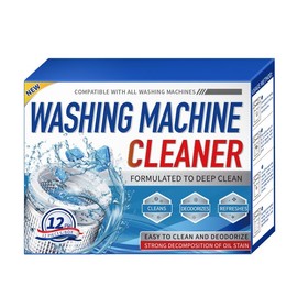 Washing Machine Cleaner, Deep Clean Formula, 12 Pieces, Deodorizes and Refreshes