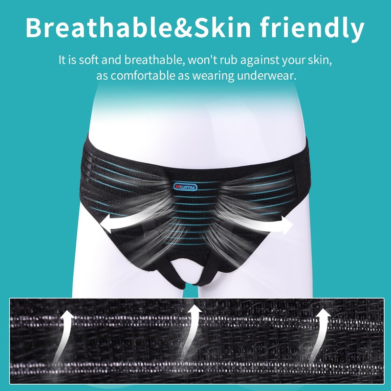 ENLUNTRA Hernia Belts for Men， Adjustable Inguinal Hernia Support Belt