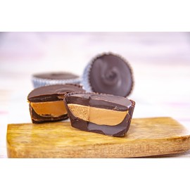 Wockenfuss Candies Jumbo Dark Peanut Butter Cups - 3 pieces
