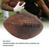 VBESTLIFE Rugbyball, PU, ​​Größe 9, Vintage-Design, Bequemer Griff, Trainingsfußball, Geeignetes
