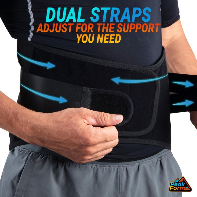 Peak Form Back Support Brace with Hot Cold Therapy -