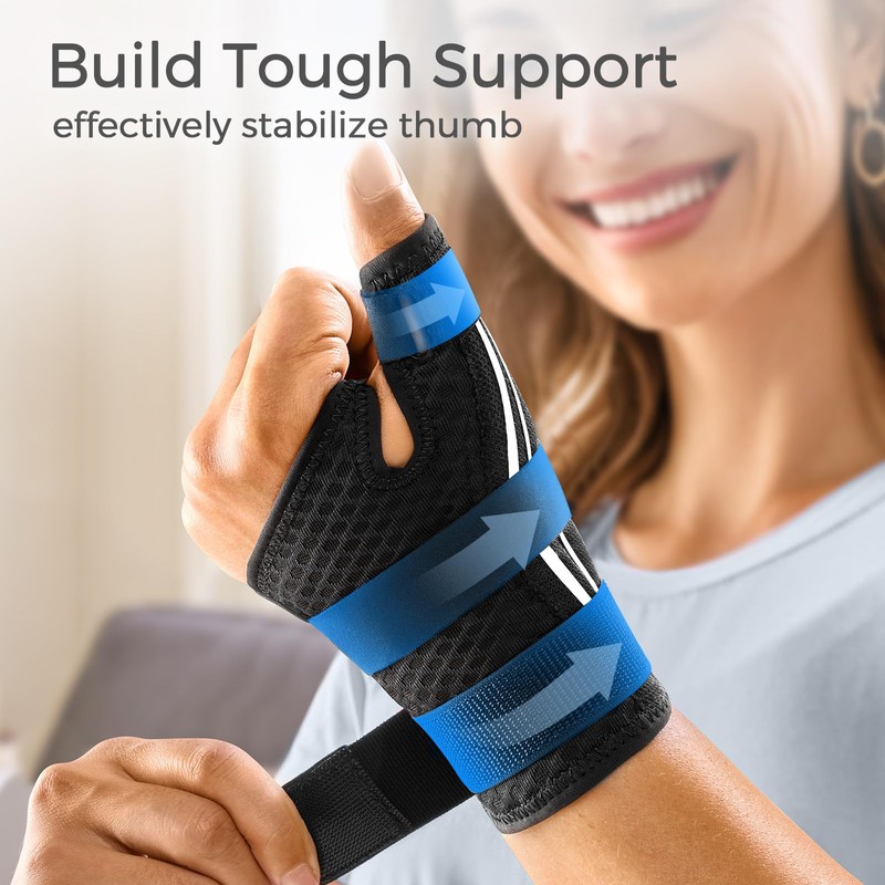 FREETOO Trigger Finger Splint for Thumb, Thumb Brace Right Hand