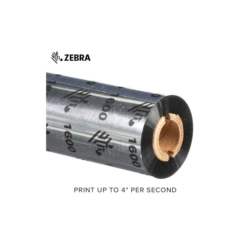 Zebra Standard Black Wax Ribbon for Thermal Transfer Desktop Printers