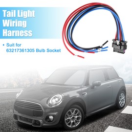 X AUTOHAUX Tail Light Wiring Harness for Mini Cooper F55 F56 F57 63217361305