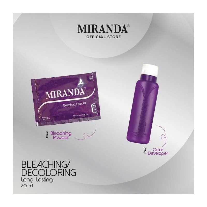 MIRANDA HAIR COLOR - Semir Rambut (30mlx2)+10ml - Pewarna Rambut