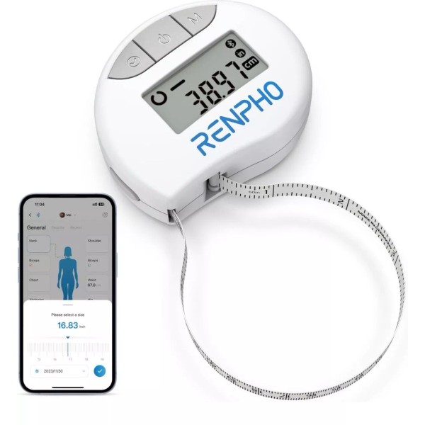 RENPHO Smart Tape Measure Body with App Bluetooth Measuring Tapes