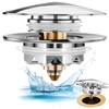 Anlige Universal Tub Stopper Bathtub Drain, Pop Up Bathtub Drain