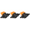 100Pcs 4/7 Barb Valve Irrigation Mini Pipe Water Valve Through