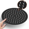 Drenky Shower Head Rain Shower Black 8 Inch Round Stainless