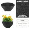 WALLFID 2PCS Hanging Basket Liners 14 Inch,Felt Basket Liner,Garden Basket