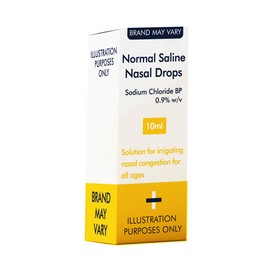 Normal Saline Nasal Drops, 10ml, Sodium Chloride BP 0.9% w/v