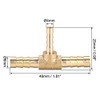 sourcing map Tee Brass Barb Fitting Reducer 3 Way, Fit