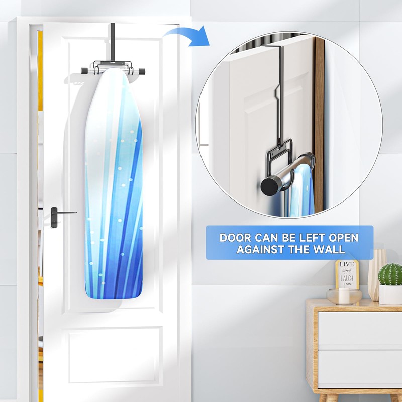 XILIMEN Ironing Board Holder Wall Mount, Over The Door Ironing
