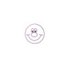 SuperStickers Smiley Face Pre-Inked Stamper - Purple, 28mm