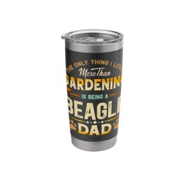 Funny Photography Father's Day - Beagle Dad Dog Lover Stainless Steel Insulated Tumbler