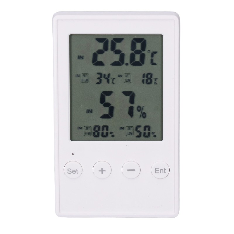 Humidity and Temperature Monitor Multifunctional Digital Hygrometer Thermometer with Probe