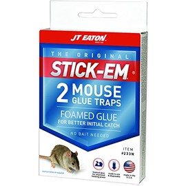 J T Eaton JT Eaton 233N Stick Em Mouse, Set of 2, 2 Glue Traps, Multi