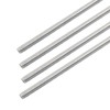 Cjueiom 4 Pcs M5 x 250mm Fully Threaded Rod, 304