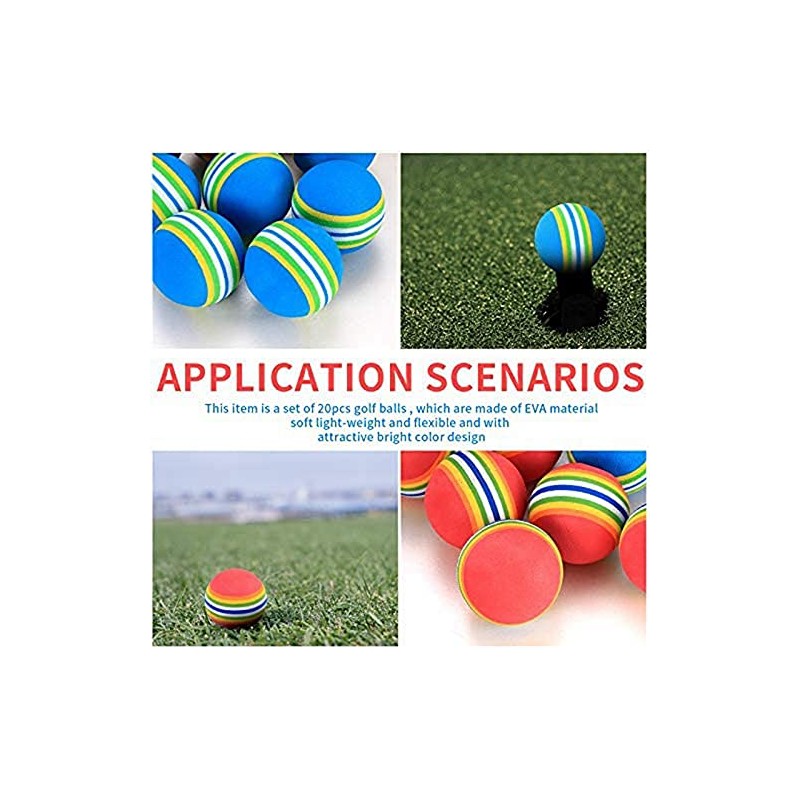 CeaHoify 20 Pcs Soft Foam Golf Balls for Practice -