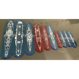Varulf Games WWII 1/1800 Acrylic 2D Etched Fleet Expansion 10 PCs IJN Victory and War at Sea