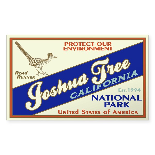 CafePress Joshua Tree (Road Runner) Rectangle Sticker Rectangle Bumper Sticker