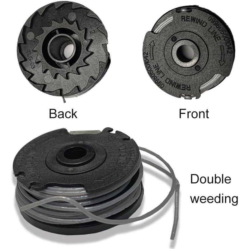 3 PACK Φ1.6mm 6m Strimmer Spool Line ，Nylon Strimmer Trimmer