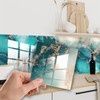 WALPLUS Marble Tile Stickers Glossy Waterproof Oil Proof Removeable Stick