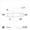 Five Oceans FO385 Multi-Directional Boat Anchor Double Swivel Connector, Double