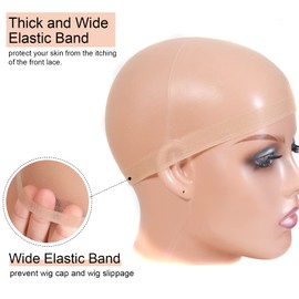 RECOOL 20 PCS HD Wig Cap For Lace Front Wig Transparent Wig Cap for Wig Stocking Wig Caps For Women Invisible HD Wig Cap Wig Accessories (10 PACK 20 PCS)