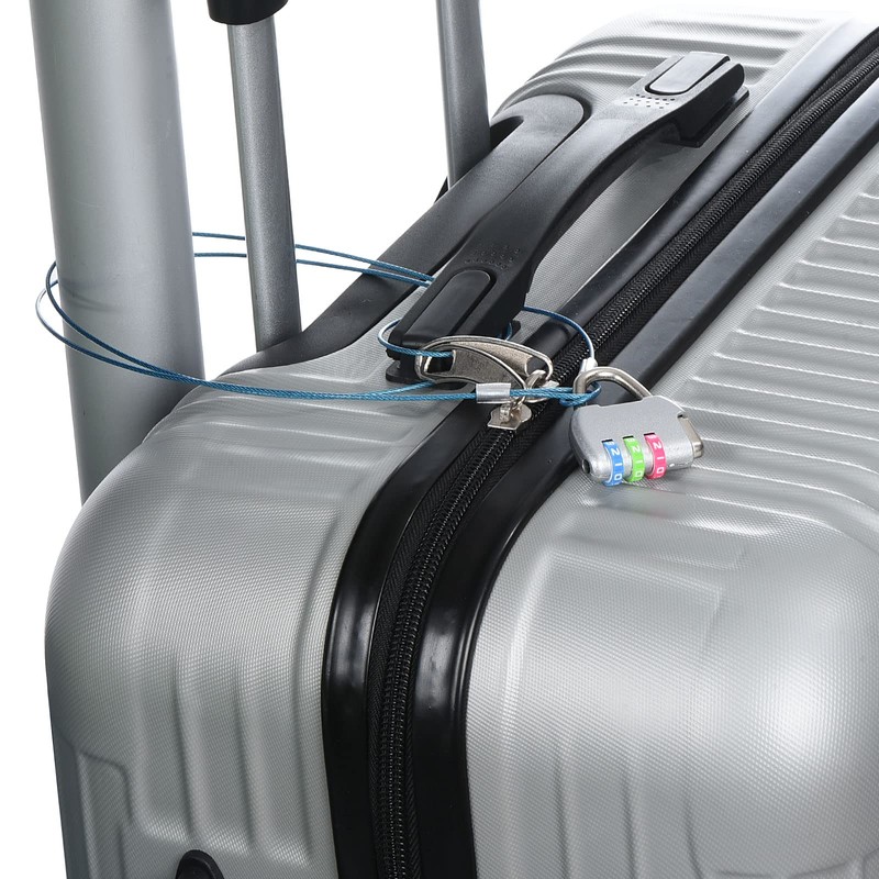 PATIKIL 4 Inch Safety Cable Lock, 10 Pack Stainless Steel