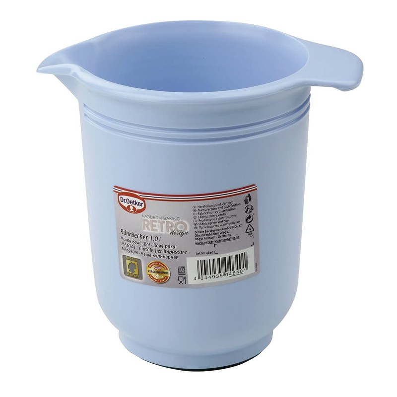Dr. Oetker Mixing Cup 1 Litre Modern Baking Series Retro