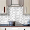 STICKGOO 10 Sheets Herringbone Peel and Stick Backsplash, Stick on