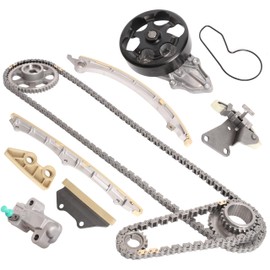 2.4L Timing Chain Kit with Water Pump for Honda Accord 2003-2007 for CR-V 2002-2009 for Element 2003-2011, for Acura TSX 2004-2008, 2.4L L4 2354CC DOHC 16V VTEC, Engine Code K24A4 K24A8 K24A2 K24A1