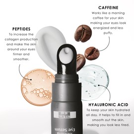 Forte Series Forte Series Apricus Eye Serum, Caffeine Peptide Formula, Lightweight Serum for Dark Circles, Puffiness and Fine Lines