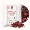 Akshit Natural Hibiscus Flowers, Dried Edible Flowers/Petals, 5.2oz, Flor de