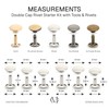 craftmemore 100 Pack 8 mm Doble Tapa Remaches Ronda remaches
