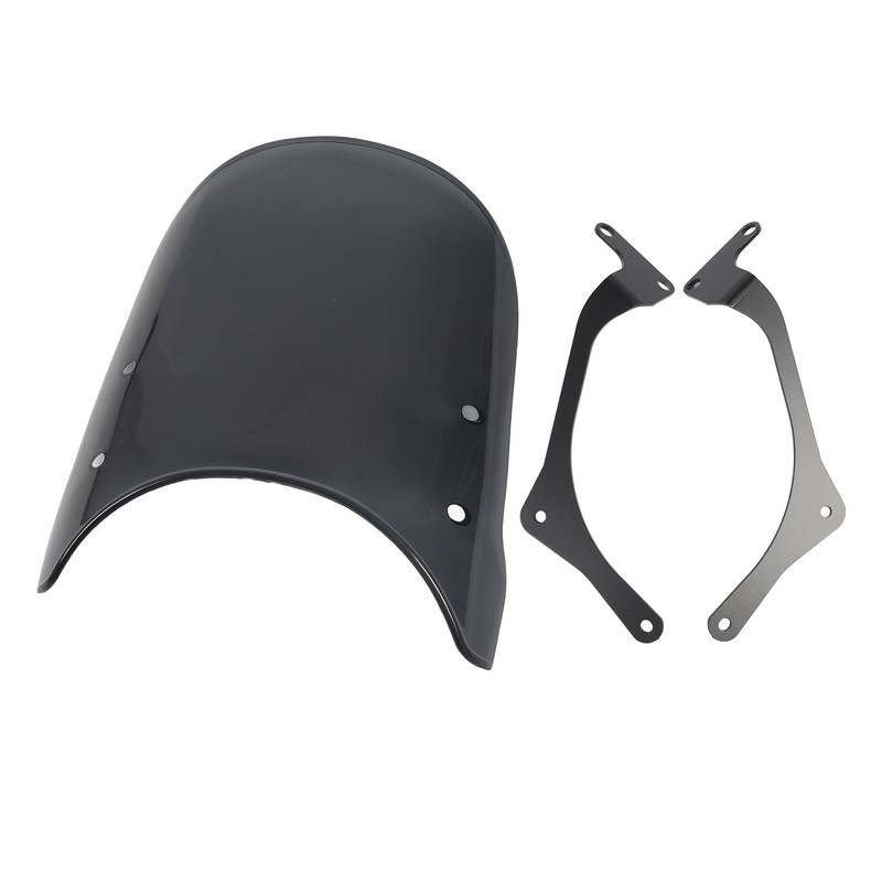 Motorcycle Front Windshield PC Airflow Wind Deflector Fairing Windscreen for