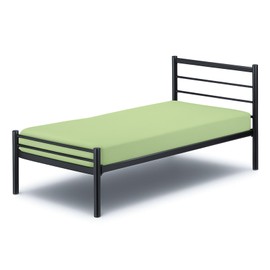 Cottington Lane Cot Fitted Sheet 33 x 75, 100% Brushed Microfiber, 1 PC Cot Size Bottom Sheet Only, Perfect for Narrow Twin, Camp Bunk, Army Cots, Trifold Mattress, Guest Bed Replacement, Sage