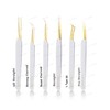 Alluring White with Gold Tip Tweezers for Eyelash Extension for