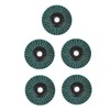 TEHAUX 5pcs Angle Sanding Wheel Cleaning Impeller Clip Green Scouring